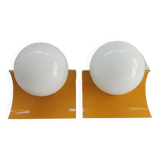 Duo vintage wall lamps