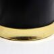 Vintage leather and brass ice bucket