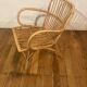 Fauteuil rotin vintage