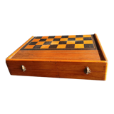 Jeu de jacquet, backgammon, dames en coffret ancien