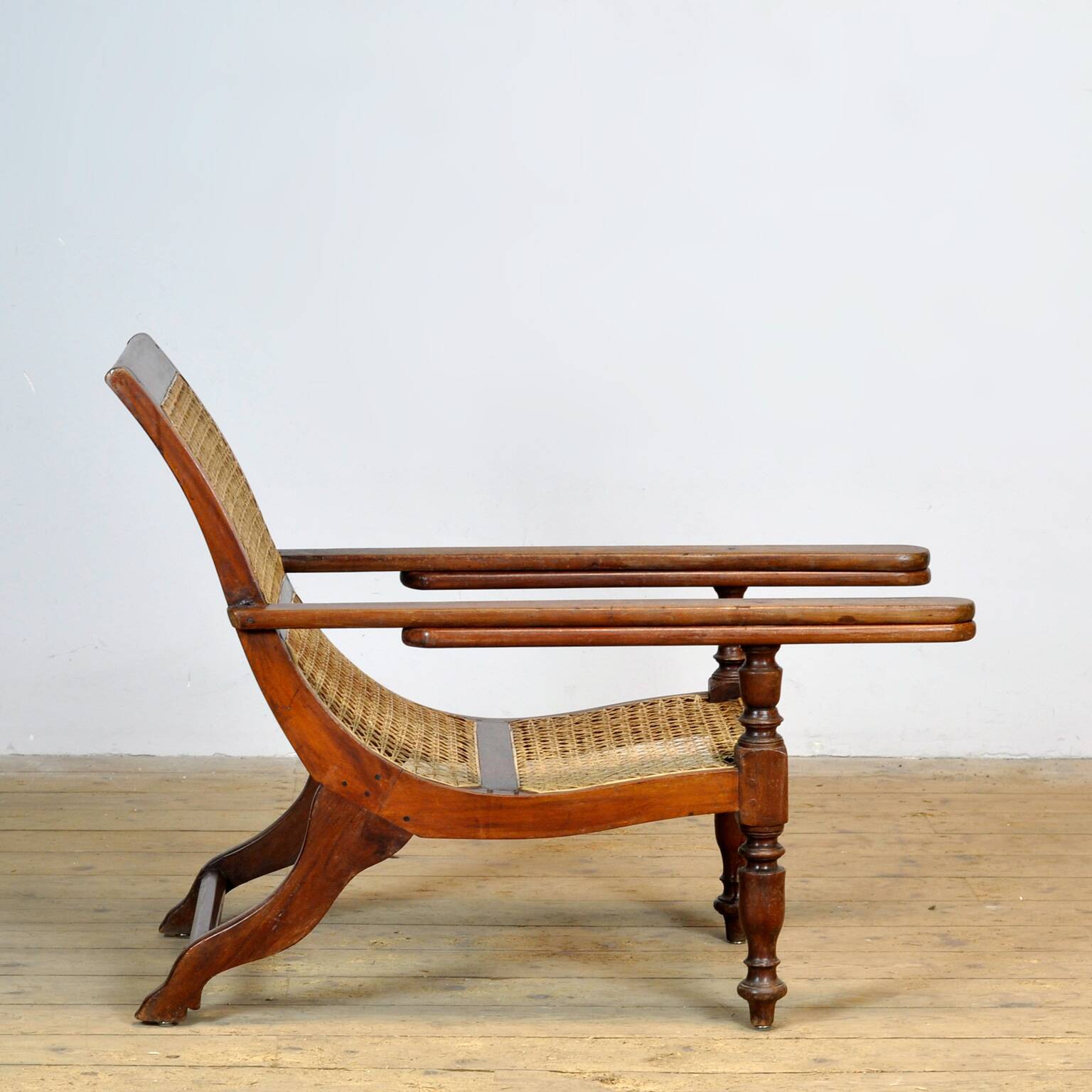 Chaise de plantation indonésienne coloniale hollandaise, vers 1920