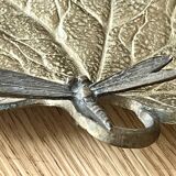 Vide poche Art Nouveau en bronze doré figurant une libellule