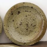 6 pyrite stoneware dessert plates