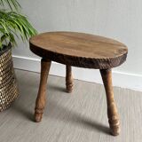 Tabouret tripode bois