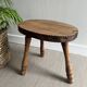 Tabouret tripode bois