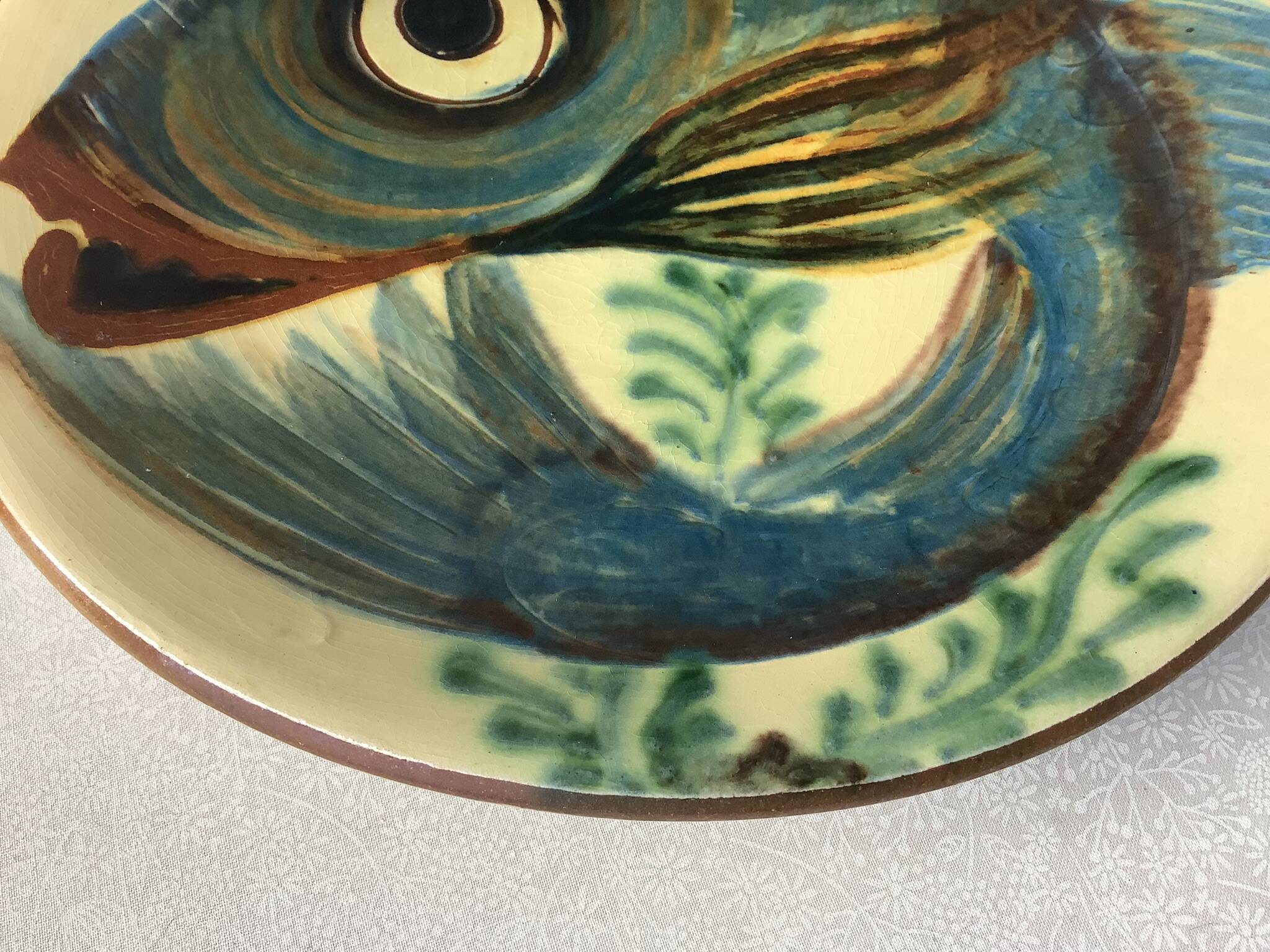 Puigdemont Spanish ceramic plate - fish 28 cm