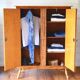 Rattan and bamboo wardrobe