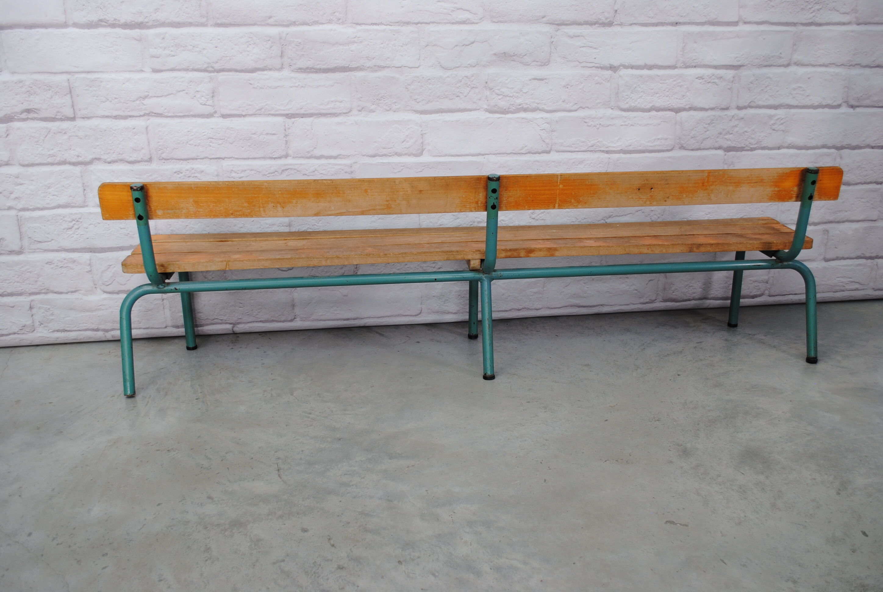 Vintage school bench