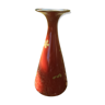Orange Asian vase