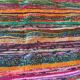 Multicolored woven cotton rug - 108cm x 180cm