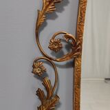 Entryway Mirror and Brass Console Table by Pierluigi Colli with Glass Top