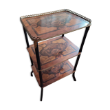 Sellette desserte Napoléon lII marqueté
