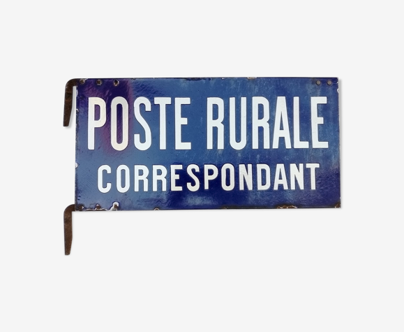 Plaque postale émaillée