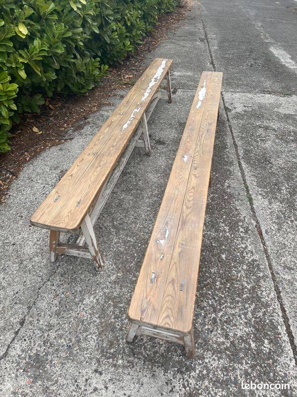 Wooden benches - 3m