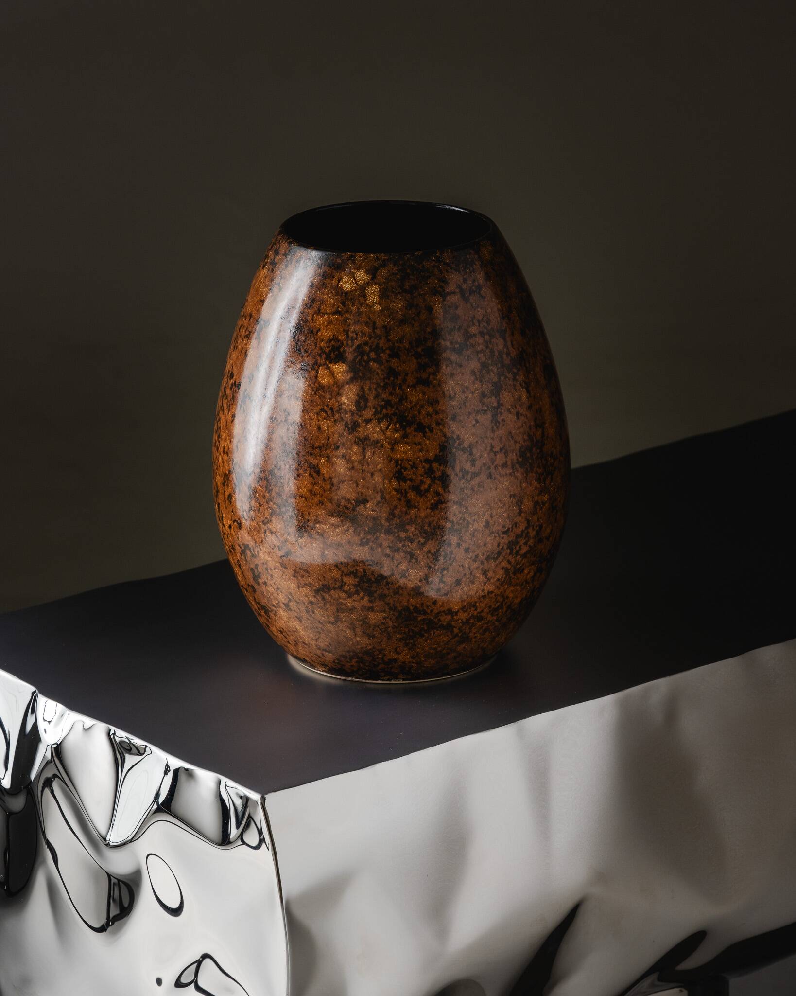 Grand vase en céramique Saint-clément, 1970s