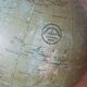 Earth globe, world map, glass and marble