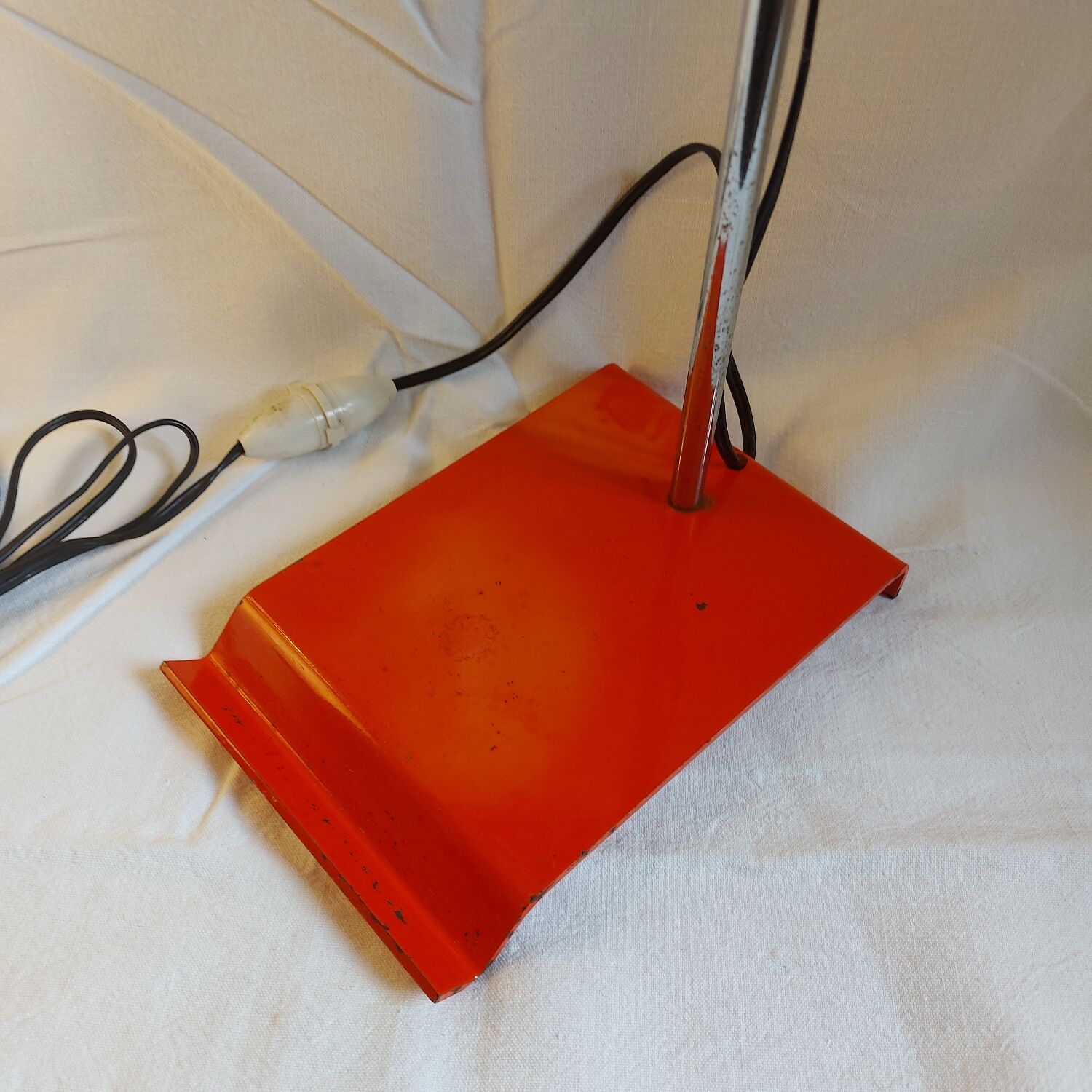 Desk lamp Josef Hurka vintage orange