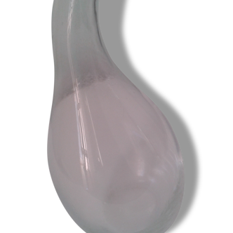 Amazing the curved neck glass vase