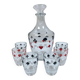 Carafe and 6 liqueur glasses, Arques Crystal Factory
