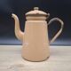 Cafetière émaillée beige