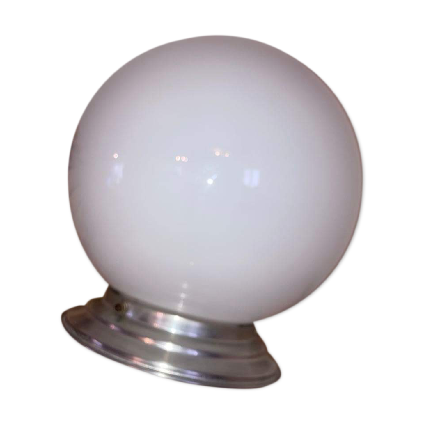 Plafonnier opaline 24cm
