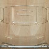 Metal and lucite folding chair, swivel backrest.