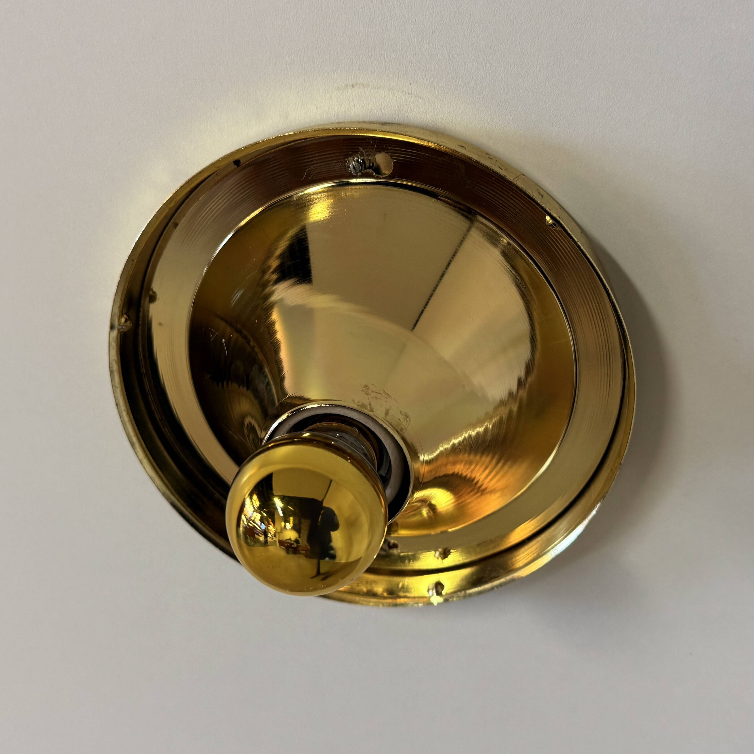 Hoffmeister bubble glass gold ceiling or wall lamp
