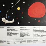 Joan miro, nights of the maeght foundation, 1967. original lithograph poster
