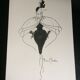 Nice press fashion illustration Pierre Cardin of the 90s