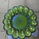 Presentation plate for stuffed eggs/oysters in studded glass