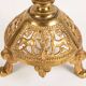 Pair of neo-Byzantine style gilt metal candlesticks. Late 19th century.