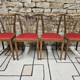 Set of 4 1960 chairs in the Baumann style