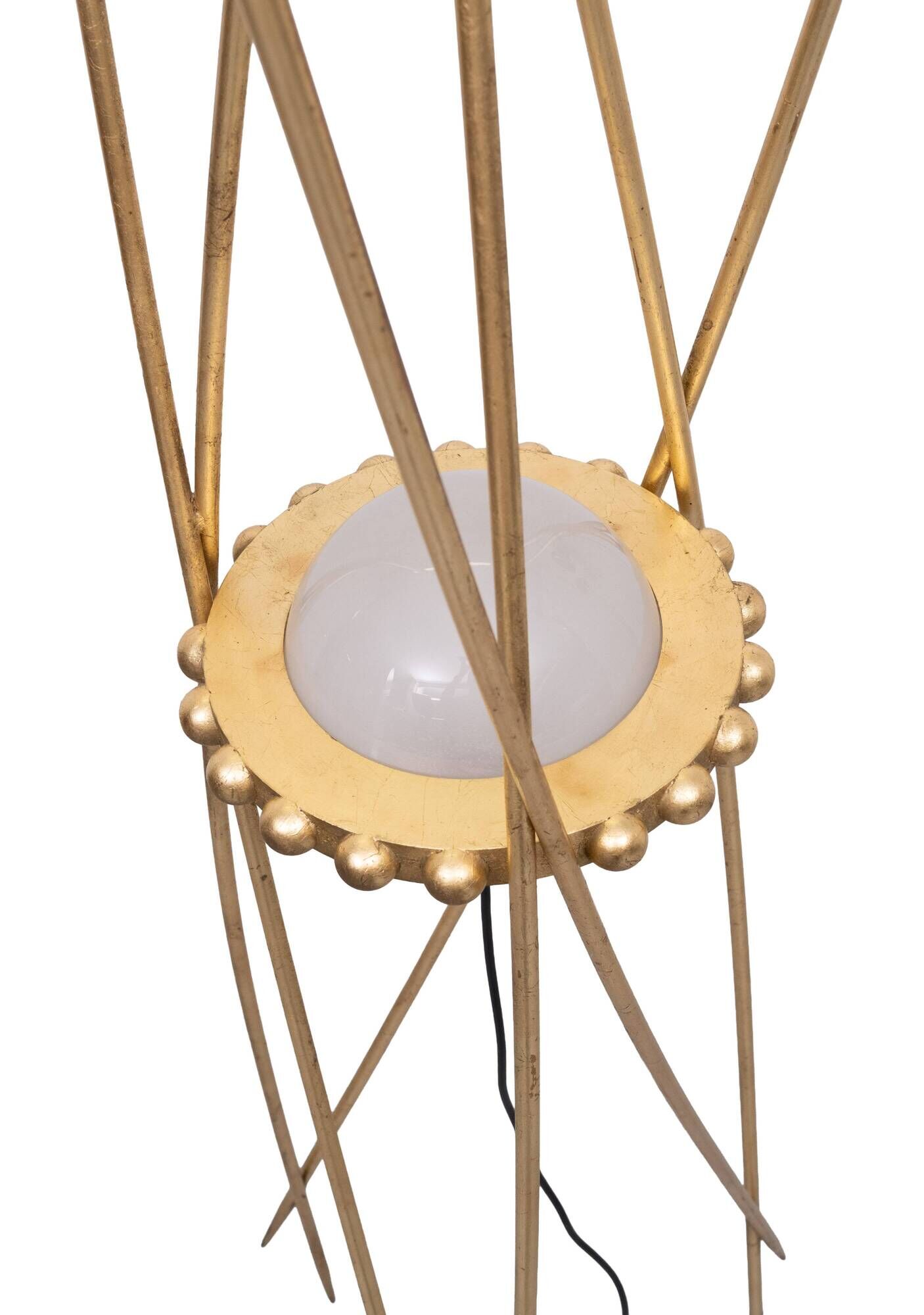 Mikado Antique Gold Art floor lamp 1980s Italy
