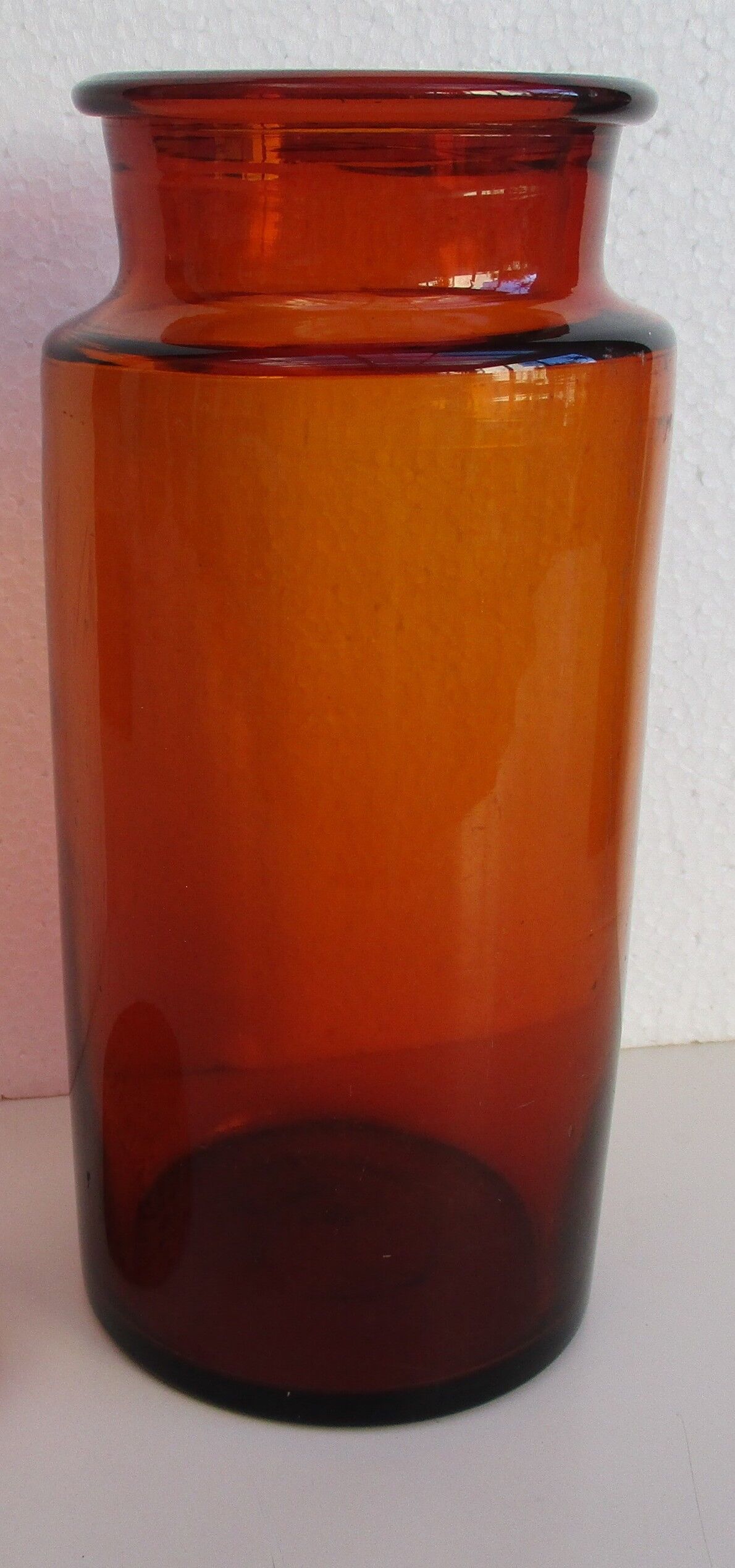 Lot of 3 old amber glass bottles