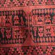 Handmade vintage Afghan Ersari rug 70cm x 89cm 1940s