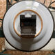 Junghans ceramic and pewter wall clock