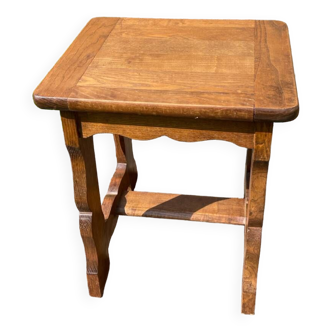 Vintage solid oak store stool