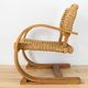 Armchair for Vibo Vesoul in wood and rope