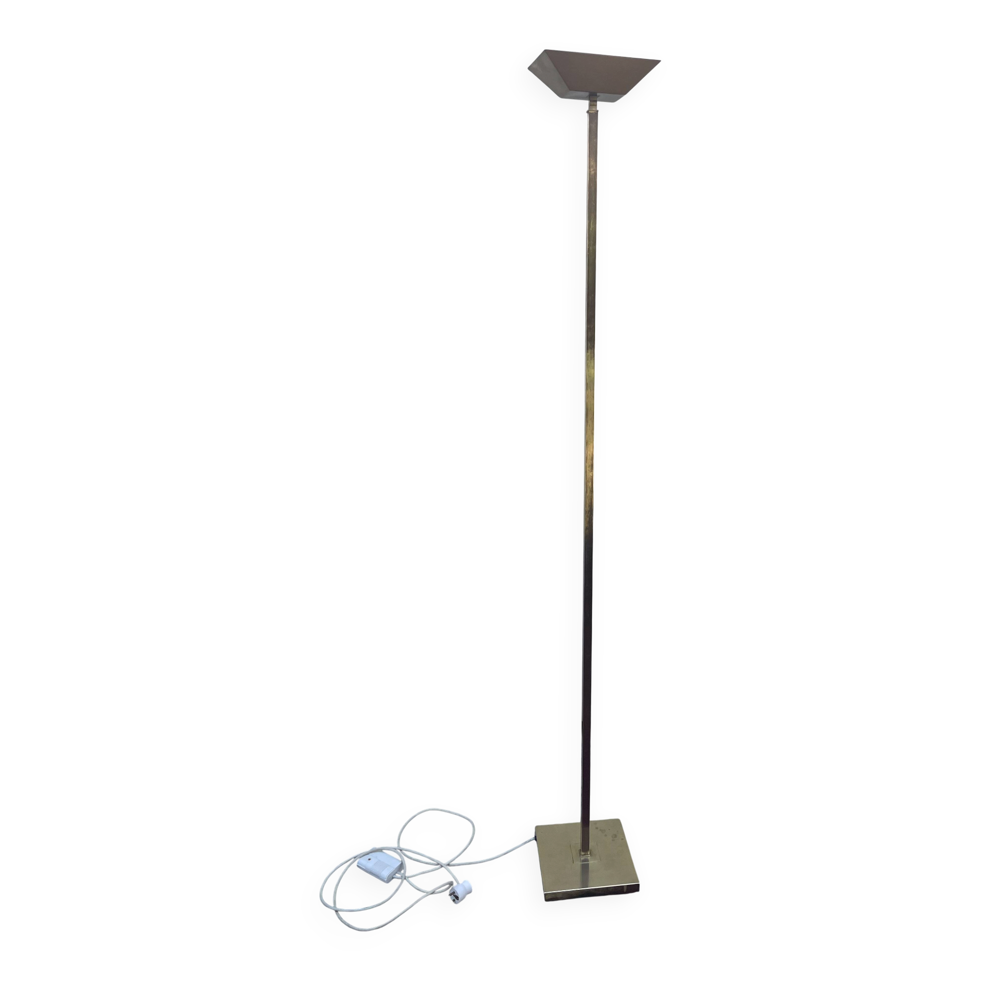 Lamp in gilded brass
