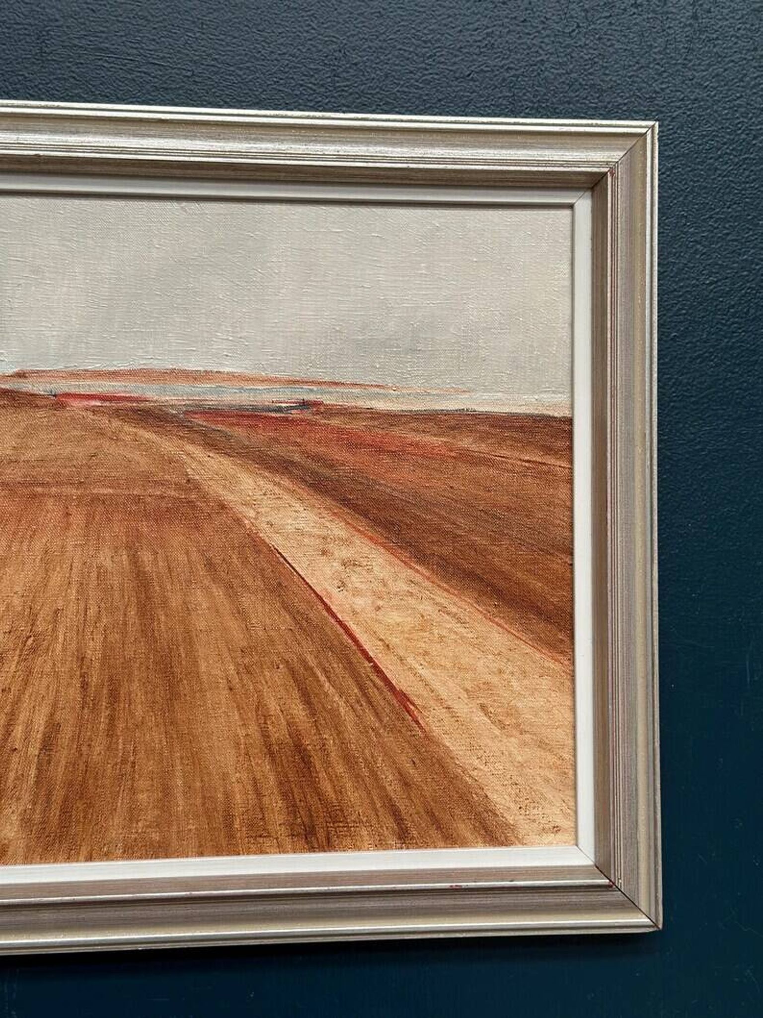 Original Swedish Oil on Canvas - "Rustic Landscape" by Nils Essen - Signed - Vintage and Framed - 42 × 50 cm (16.5" × 19.7")