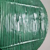 Green ceramic straw effect trivet