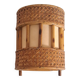 Vintage bamboo wall lamp