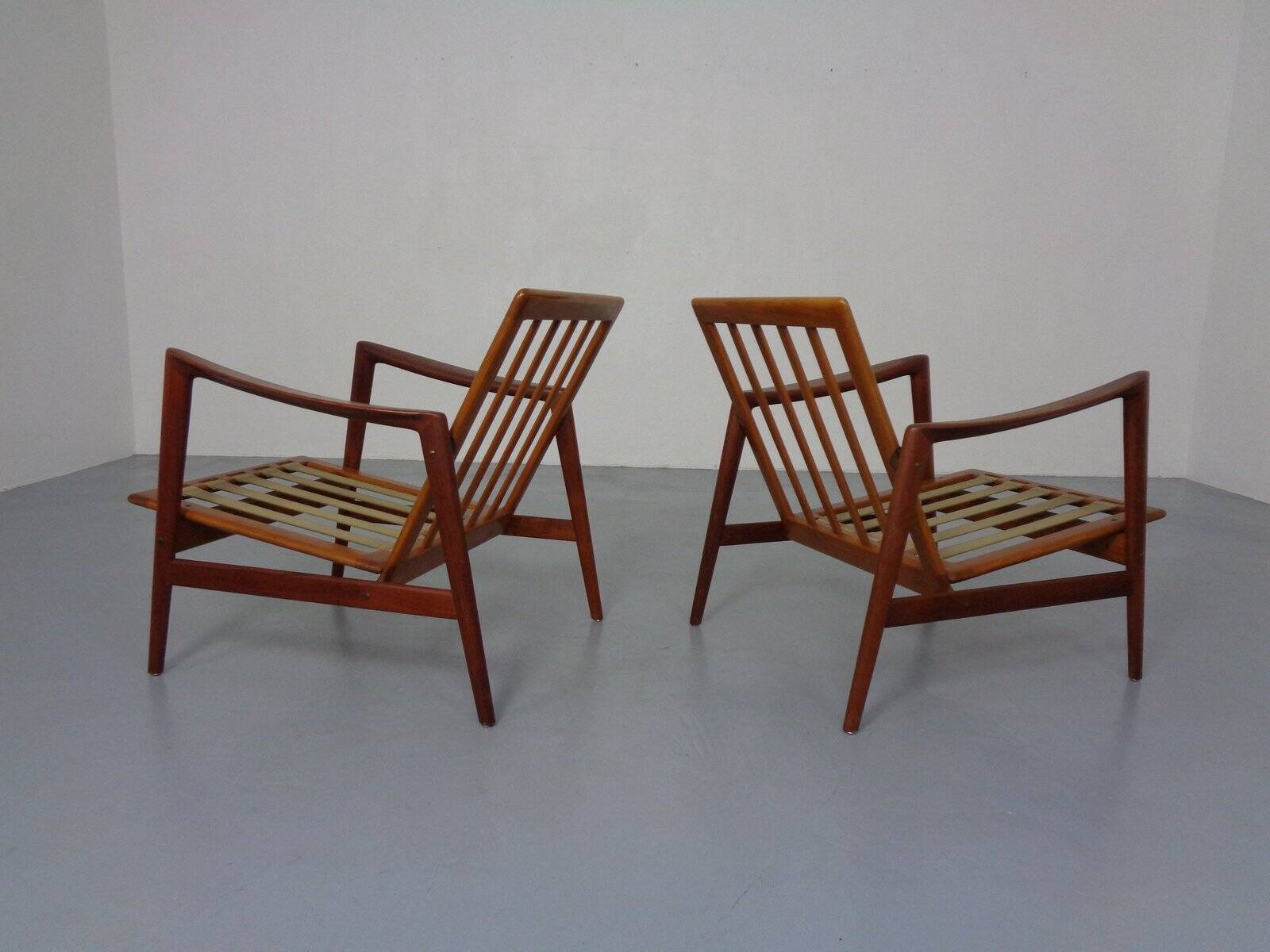 Danish Lounge Chair in Organic Teak by Hans Olsen, 1960s