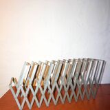 Support vinyle extensible vintage * Rangement vinyle en métal moderne du milieu du siècle * Accord