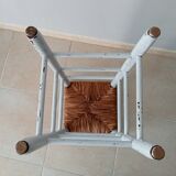 Antique stool high mulched