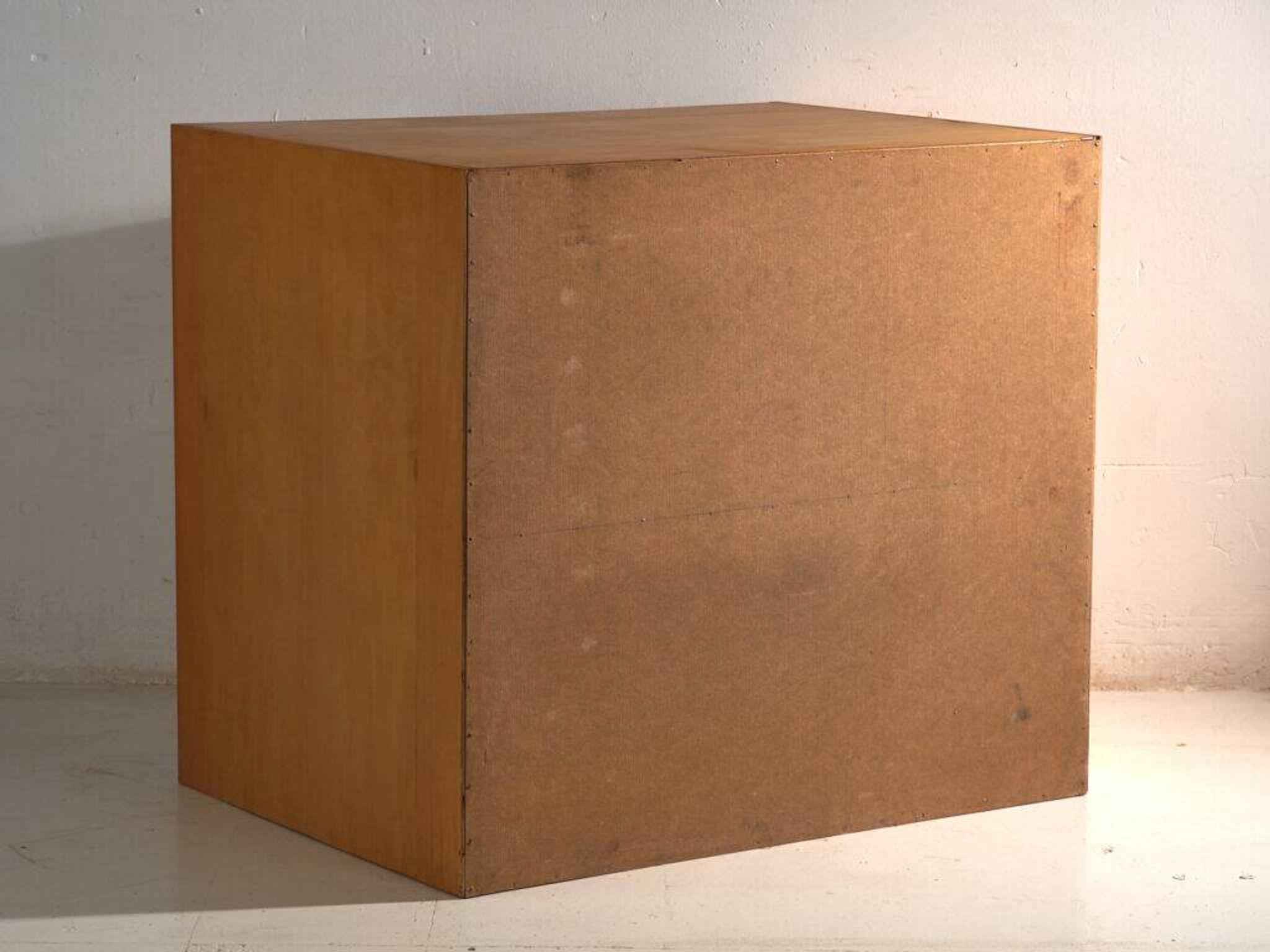 Antique plan cabinet in beech wood – Central Europe, around 1950