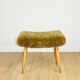 Edmund Homa stool high seat khaki / olive - golded beech legs