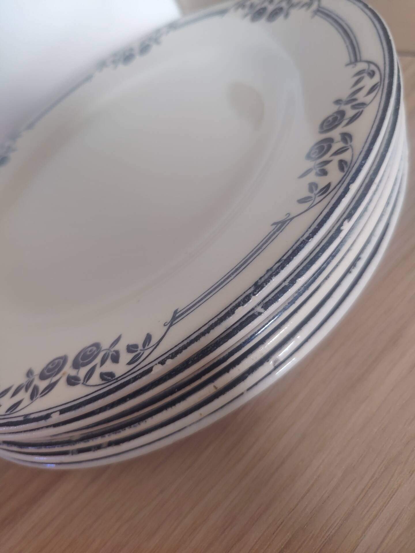 Flat plates ironstone Saussure