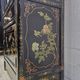 Vitrine chinoise vintage avec miroir, décor fleurs et oiseaux