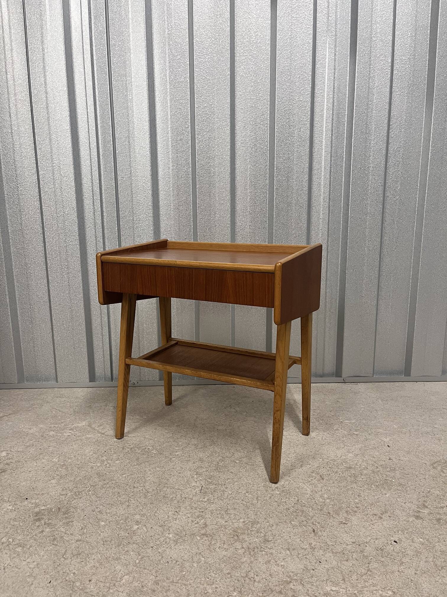 Teak bedside table, Sweden, 1960s